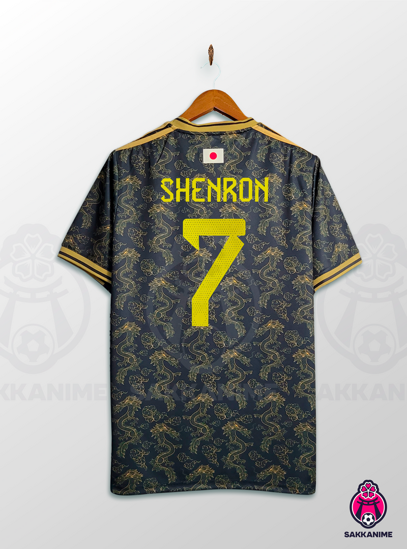 2023 Japan Black With Gold Dragon Fans Soccer Jersey